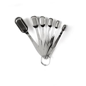 Juego de cucharas medidoras de acero inoxidable, herramientas apilables para ingredientes secos y líquidos, herramienta de cocina para hornear