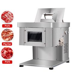 Coupe-viande en acier inoxydable 1100W, équipement de traitement de cuisine, trancheur de viande, Cuber, Dicers, Machine de découpe de viande