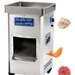 Machine de découpe de viande en acier inoxydable, Machine de découpe de viande verticale commerciale, trancheuse électrique, coupe-légumes