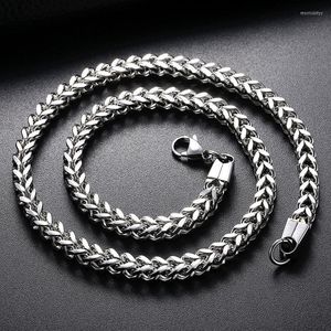 Roestvrijstalen mannen ketting hiphop rots 5 mm dikke lange ketting trendy mode paar persoonlijkheid vrouwen luxe accessoires ketens morr22