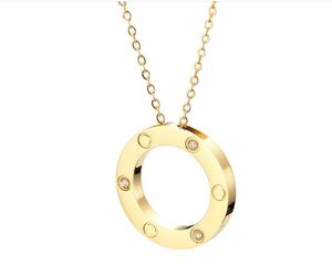 Collier de couple en acier inoxydable pour hommes et femmes, pendentif d'amour rond en diamant CZ, bijoux assortis, cadeau pour couples, anniversaire de mariage, Valen