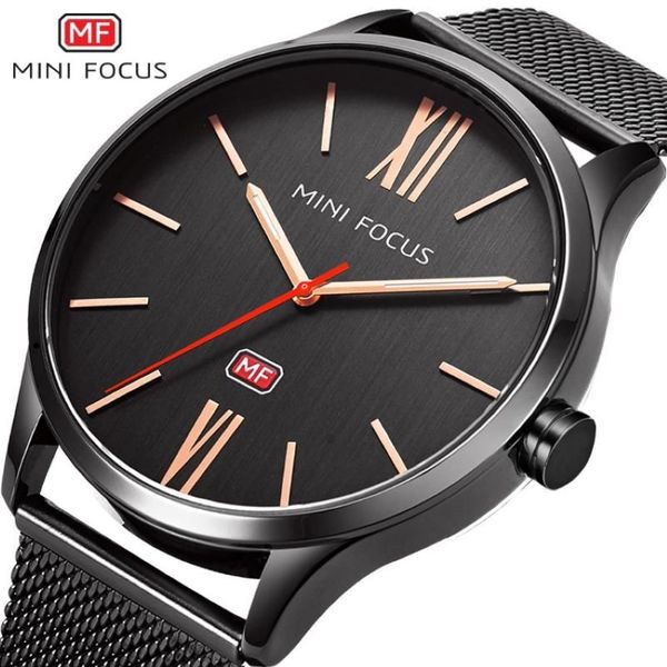 Montre à Quartz en acier inoxydable pour hommes, montre-bracelet haut de gamme, mode décontractée Boutique, montres noires, Relojes Waches, 298W