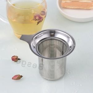 Infuseur à thé en maille d'acier inoxydable Passoire réutilisable de bonne qualité Filtre à feuilles mobiles Passoires à thé en métal Filtres à épices à base de plantes