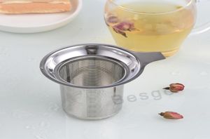 Roestvrijstalen mesh thee infuser gereedschap huishouden herbruikbare koffiezeefsels metalen specerijen los filter zeef kruidenkruidfilters2695088