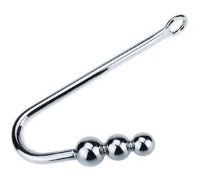 Roestvrijstalen anale haken metalen kont plug seksspeeltjes voor paar touw haak met 3 ballen anus stimulatie