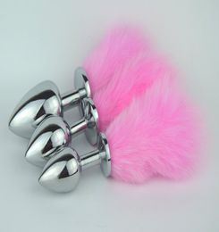 Roestvrij Stalen Metalen Anale Plug Speelgoed Grote Maat Sexy Konijn Staart Bunny Butt Plug Unisex Sex Producten Anale Seks speelgoed9783219