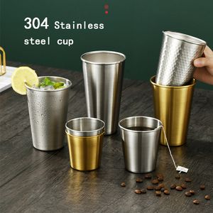 Stainless Steel Mugs Wine Glasses STRAIGHT 10oz 12oz 14oz 17oz 23oz 304 Vacuum Travel Cup Tumbler Mug Lid Car Tumblers Cups