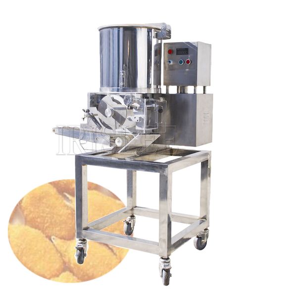 Machine de formage de galettes de hamburger multifonctions en acier inoxydable, entièrement automatique