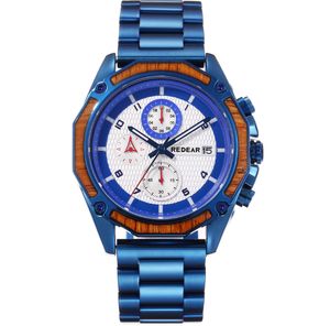 Roestvrij staal multifunctioneel charmante heren sport horloge kalender Luminous Life waterdichte kwarts horloges resistent kras elegante herenpolsspellen