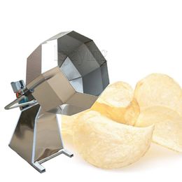 Acier inoxydable octogonal croustilles de pommes de terre mélangeur de saveur de collation alimentaire d'assaisonnement machine aromatise machine à tambour de mélange de tambour