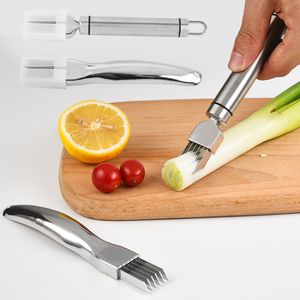 Coupe-oignon en acier inoxydable, Gadgets multifonctions, trancheur d'ail, râpes, couteau de cuisine, outils pour légumes, vente en gros