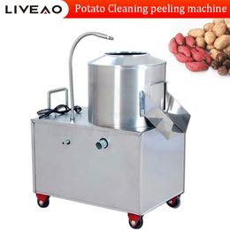 Machine à éplucher les oignons, pommes de terre, carottes, patates douces, gingembre, Taro, en acier inoxydable