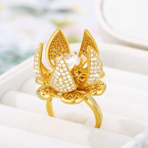 Roestvrij staal open en dichtbij knopring geometrische elegante vrouwelijke slingerbloemen ringen voor vrouwen gelukkige vintage sieraden anillos