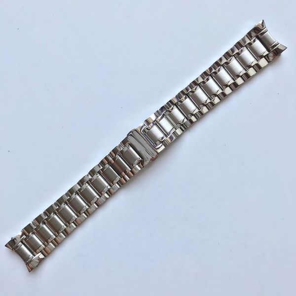 Bracelet de montre original en acier inoxydable pour bracelet homme L2.673 Boucle papillon de ceinture en acier