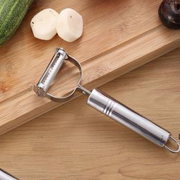 Éplucheur en acier inoxydable pomme de terre concombre carotte râpe coupe légumes multifonctionnels double rabotage trancheuse outils d'épluchage cuisine RRA10666