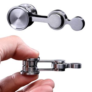 Rvs Slinger Fidget Spinner Antistress Opvouwbare EDC Hand Spinner Anti-Angst Stress Relief Speelgoed voor Volwassenen Kinderen 240301