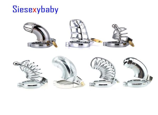 Cage à pénis en acier inoxydable avec serrure dispositif de chasteté mâle 40mm 45mm 50mm anneau de pénis Cage à coq jouets sexuels pour hommes RYCB001 S08241373635