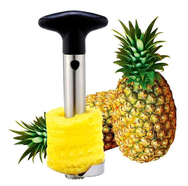 Pelador de piña de acero inoxidable, cortador, rebanador, pelador, herramientas centrales, cuchillo para frutas y verduras, Gadget de cocina en espiral 5503554