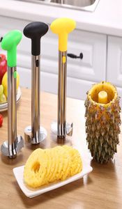 Ananasschiller van roestvrij staal Gemakkelijk te gebruiken accessoires Ananassnijders Fruitmessnijder Corer Slicer Keukengereedschap 1PCS 20115985549