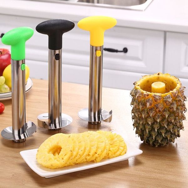 Peeler à ananas en acier inoxydable facile à utiliser ACCESSOIRES PIREAPLE SLICERS FRUTS LNIFE CUTER CORER SLICER CUITCH Tools 1PCS 2011174O