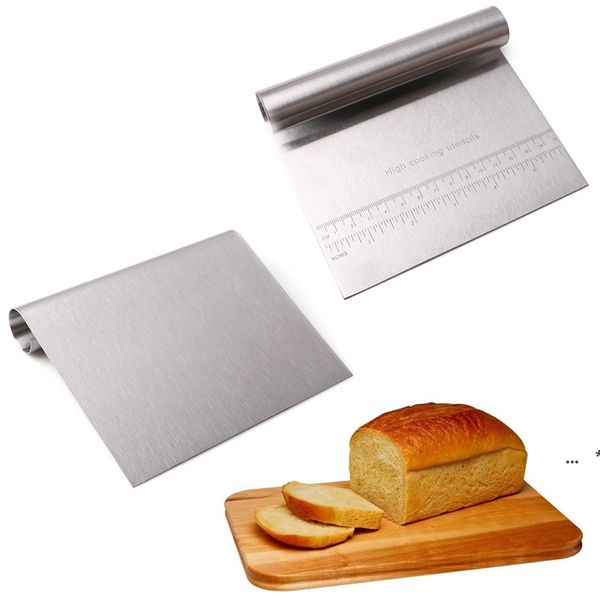 Espátula para masa de Pizza de acero inoxidable, cortador para hornear, espátulas para repostería, utensilios para decoración de tortas con Fondant, accesorios de cocina CCB8815