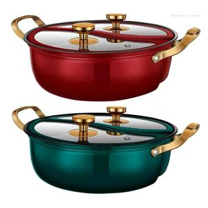 Rvs Pot Pot Inductie Fornuis Gasfornuis Compatibel Thuis Keuken Kookgerei Soep Koken Twin Verdeeld HX6D 240308