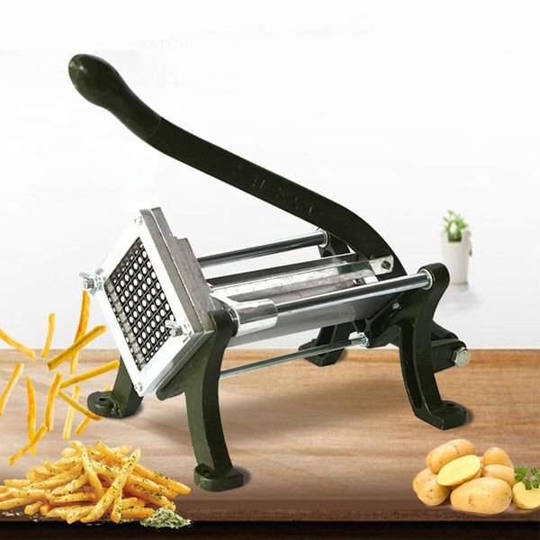 Trancheuse à bande de pommes de terre en acier inoxydable coupe-pommes de terre Machine commerciale de déchiquetage de frites