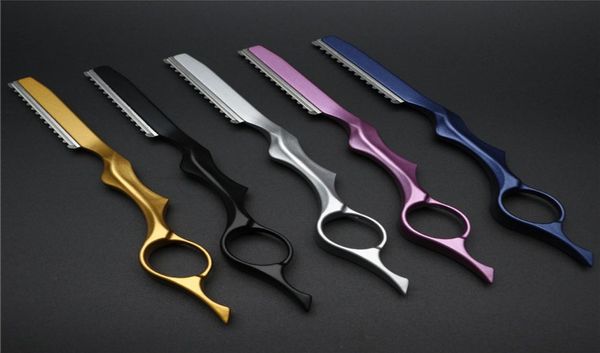 Cuchilla de afeitar profesional de acero inoxidable para peluquero, cuchilla para cortar el pelo, cuchillo para adelgazar, afeitadora de barba Manual, cuchillas de peluquería 9288048