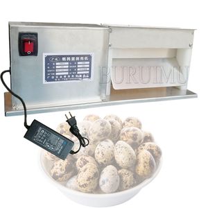 Machine à décortiquer les œufs de caille en acier inoxydable Machine à éplucher électrique Petit éplucheur à cycle d'eau