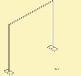 Bandin de fond rétractable en acier inoxydable de l'arrière-plan du mariage Le rideau du cadre du rideau WQ091635192