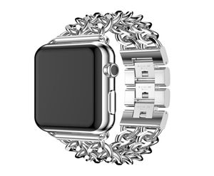 Banda de reloj de estilo de cuerda de acero inoxidable para Apple Watch 38 mm 42mm 42 mm 44 mm Band para Apple iWatch Series 4 3 2 1 Strap7883457