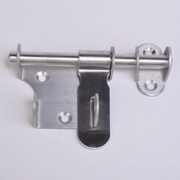 Boulons de porte de sécurité en acier inoxydable tournez à gauche ou à droite avec trou de serrure boulons de porte robustes avec loquet de porte à vis Sepqf