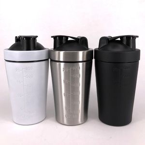 Roestvrijstalen Shake Cup Enkele Laag Fitness Eiwit Poeder Mengen Shaker Cup Niet-Isolatie Eiwit Poeder Sport Waterfles