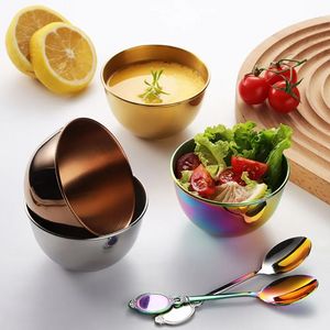 Tazones pequeños de acero inoxidable, platos para salsa, tazas para helado, Mini tazón para servir postre, platos redondos para condimentos, inmersión de Sushi para cocina