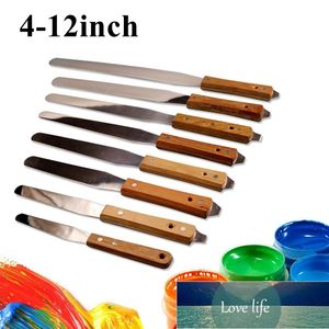 Espátula de acero inoxidable Entintado Pintura Pegamento Cuchillo para mezclar Dibujar Espátula Textura Raspador Pintura Decoración Tinta Masilla Cuchillo Herramientas Precio de fábrica diseño experto Calidad