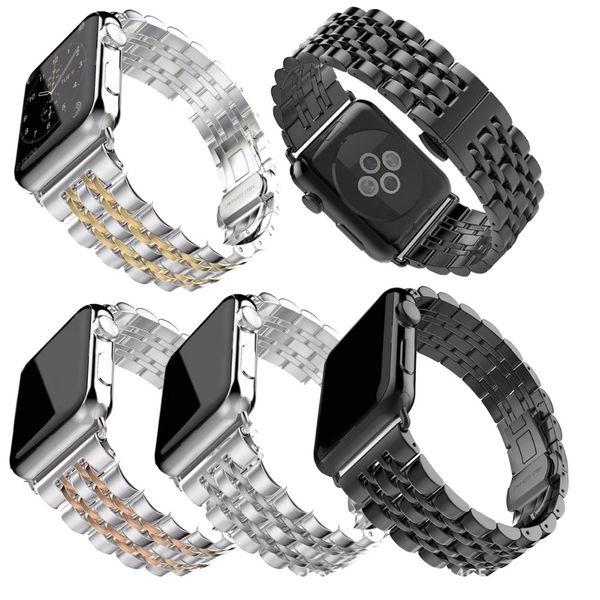 Sangle en acier inoxydable pour Apple Watch Ultra 49mm Band 41mm 45 mm 40mm 44 mm Metal Watchband 38mm 42 mm Bracelet Sport Bands Iwatch 8 7 6 SE 5 4 3