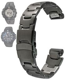Bracelet en acier inoxydable pour Casio Prg-300 prw-6000 prw-6100 prw-3000 prw-3100 bracelets de montre T1906202177