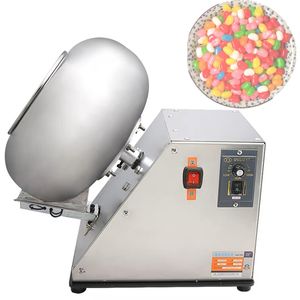 Machine de revêtement de sucre en acier inoxydable, séchage des aliments, machine de revêtement de coloration de bonbons, Machine de revêtement d'arrondi de chocolat