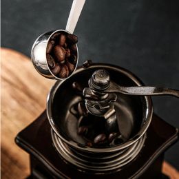 Roestvrijstalen sabotagle lepel koffie Pressing Schep Poeder druk op Disrtut Gereedschap Coffeeware Cafe Coffe Coffe Accessoires