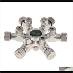 Roestvrijstalen tank CO2 splitter regulator distributeur naald soleno￯de terugslagklep met 46 way outlets x6rba andere vissen uyayx