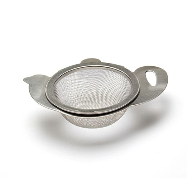 Herramientas de cerveza de té de acero inoxidable Colador de té con soporte de contenedor de malla de mango para tetera tazas tazas HH004