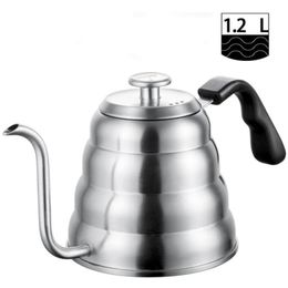 Café à thé en acier inoxydable avec thermomètre Berce-pied en pâtisserie pour verser sur une cafetière sur la manche 40oz12l7062213