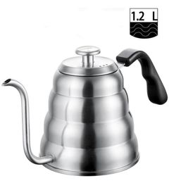 Café à thé en acier inoxydable avec thermomètre Berce-pied en pâtisserie pour verser sur une cafetière sur la manche 40oz12l2328183