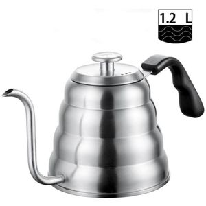 Café à thé en acier inoxydable avec thermomètre Berce-pied en pâtisserie pour verser sur une cafetière sur la manche 40oz12l7062213