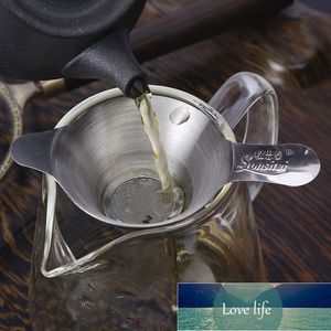 Infuseur à thé en acier inoxydable, passoire à thé à Double oreille, théière, filtre à épices à feuilles mobiles, accessoire