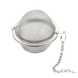 Infuseur à thé en acier inoxydable sphère verrouillage épices thés boule passoire maille infuseur filtre passoires accessoires de cuisine