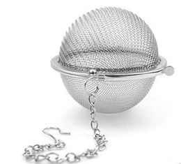 Bola de colador de malla de té de té de acero inoxidable 5.5 cm, silver Color Free Shipping LL