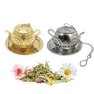 Roestvrijstalen theepot vorm thee infuser kruiden bloemen thee zeefilter kruidenfilter keuken teaire accessoires thee ball teesieb