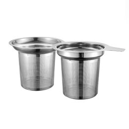 Coladores de té de acero inoxidable Infusor de té de malla Difusor de filtro de especias de vainilla de café de metal reutilizable