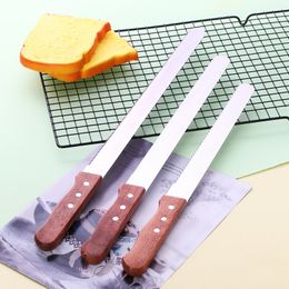 Stainless steel toast cake knife 10 inch-14 inch serrated bread knife Bread knife fine tooth coarse tooth kitchen accessories 210326